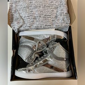 Silver Pastry Dance Sneakers